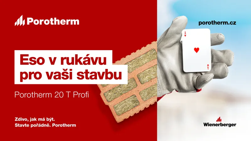 Víceúčelový cihelný blok Porotherm 20 T Profi / Profi Dryfix | bignews.cz