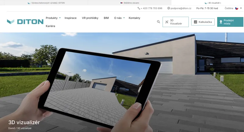 Nový plot nebo dlažba s DITON 3D Vizualizérem | bignews.cz