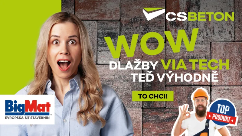 Dlažba s charakterem: VIA TECH od CS Beton | bignews.cz